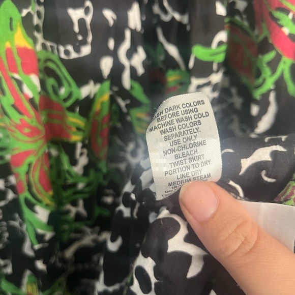 Only necessities Long Crinkle Cotton Lounger in Black Batik size 18-20 - Picture 5 of 7